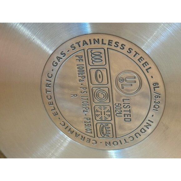 T-Fal Stovetop Stainless Steel High Pressure Cooker 6.3 qt P25107 6L Opened New - Picture 11 of 16